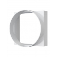 Переход для вытяжки 09КВ, 90х90/D=100mm