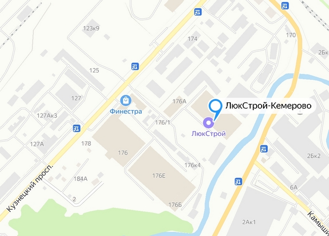 "ЛюкСтрой" в Кемерово на карте